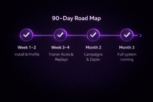 90-day personal automation system build plan timeline